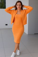 Sukienka bez ramiączek z marynarką dla kobiet