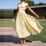 Sleeveless Open Back Maxi Dress