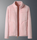 Damska wełniana kurtka zapinana na zamek