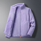 Damska wełniana kurtka zapinana na zamek