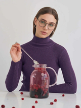 Klasyczny sweter z golfem dla kobiet