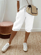 Cotton Linen Style Summer Shorts