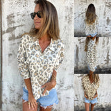 Panther Print Casual Blouse