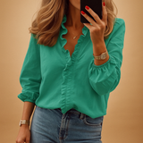 Ruffle Detail Summer Blouse