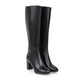 Wygodne wysokie buty damskie na obcasie