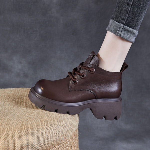 Vintage damskie buty z platformą