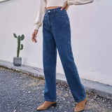 Casualowe jeansy mom dla kobiet