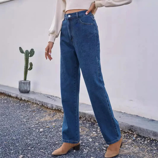 Casualowe jeansy mom dla kobiet