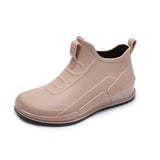 Damskie kalosze typu slip-on z wodoodpornym materiałem