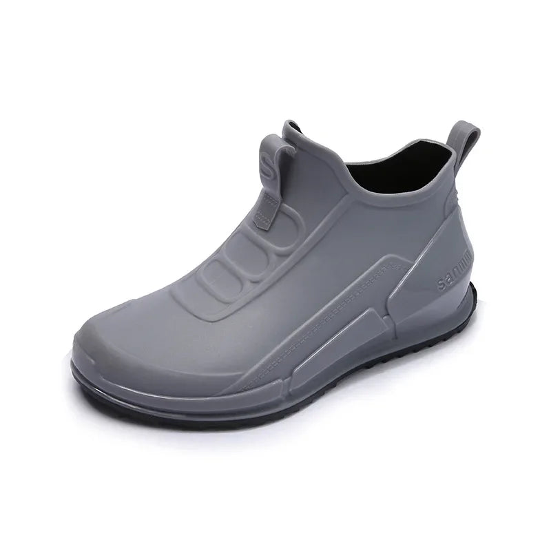 Damskie kalosze typu slip-on z wodoodpornym materiałem