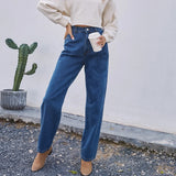 Casualowe jeansy mom dla kobiet