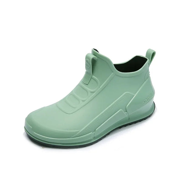 Damskie kalosze typu slip-on z wodoodpornym materiałem