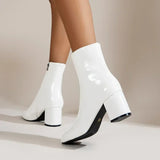 Damskie buty dirndl z bocznym zamkiem