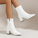 Damskie buty dirndl z bocznym zamkiem