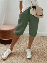Cotton Linen Style Summer Shorts