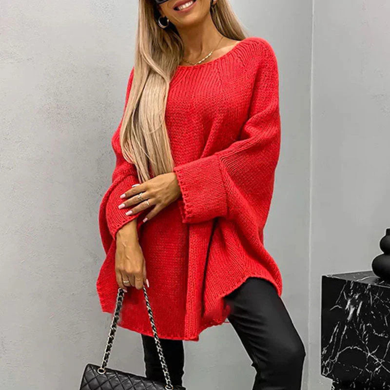 Stylowy sweter z grubym splotem dla kobiet