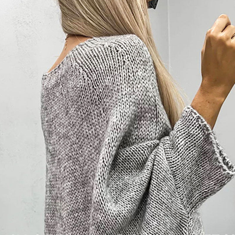 Stylowy sweter z grubym splotem dla kobiet