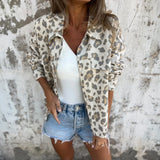 Panther Print Casual Blouse