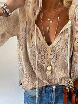 Boho V Neck Summer Blouse